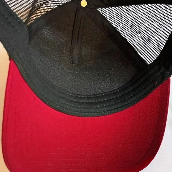 American Needle Bloody Mary Cocktail Collection Trucker Hat Red Black Adjustable - Picture 5 of 5